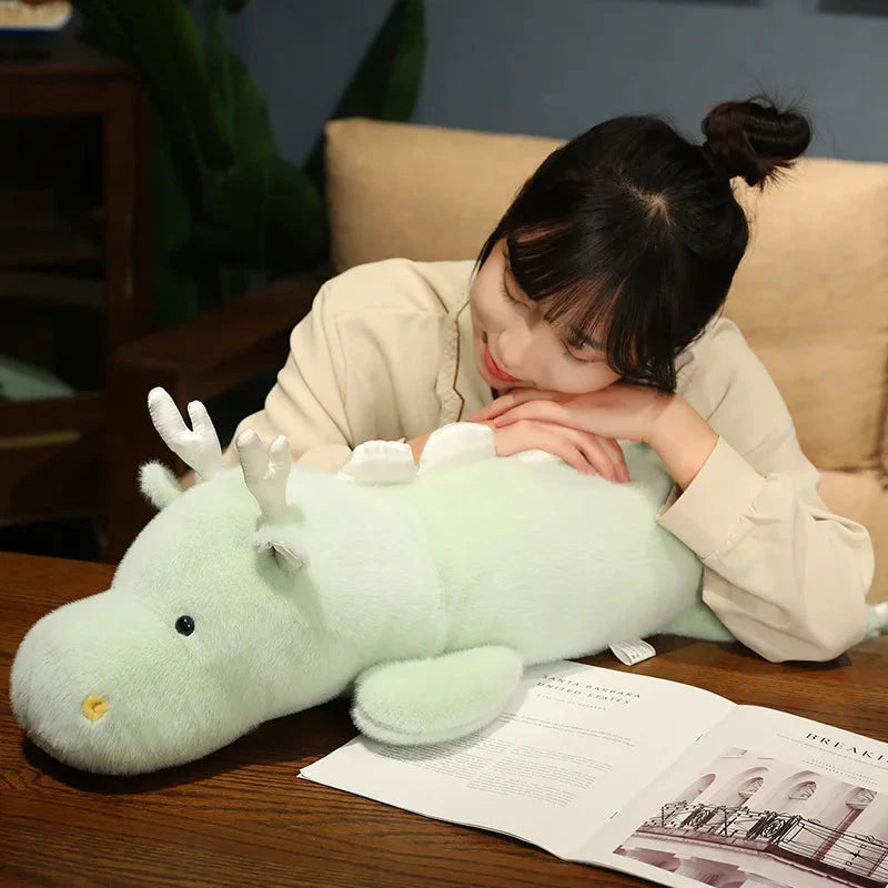 Haku the Adorable Long and Fluffy Dragon Plush Toy
