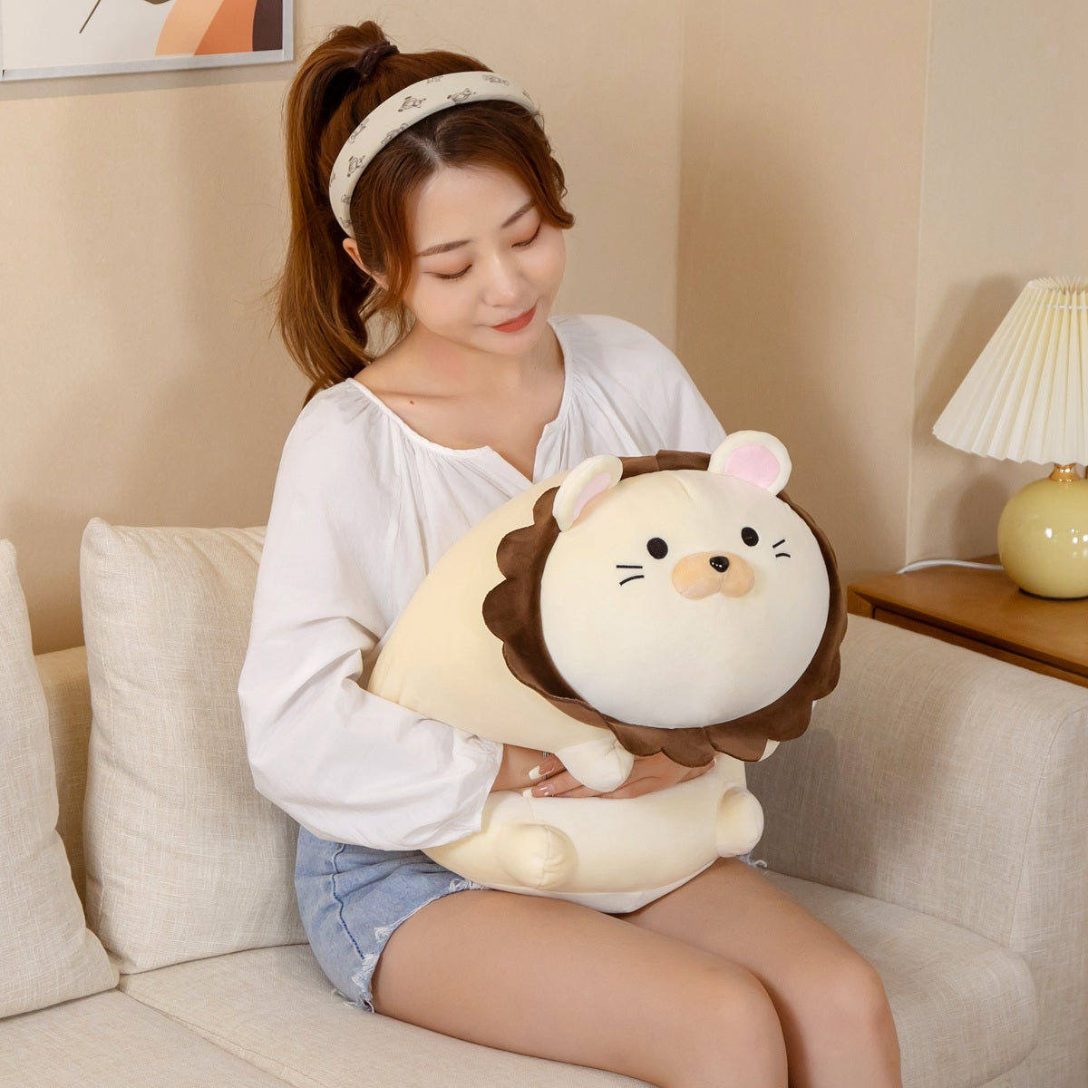 Adorable Hank the Kawaii Lion Plush Toy