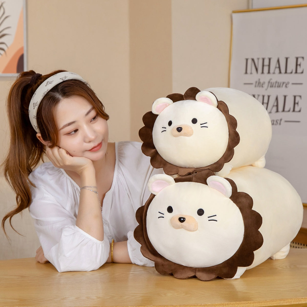 Adorable Hank the Kawaii Lion Plush Toy