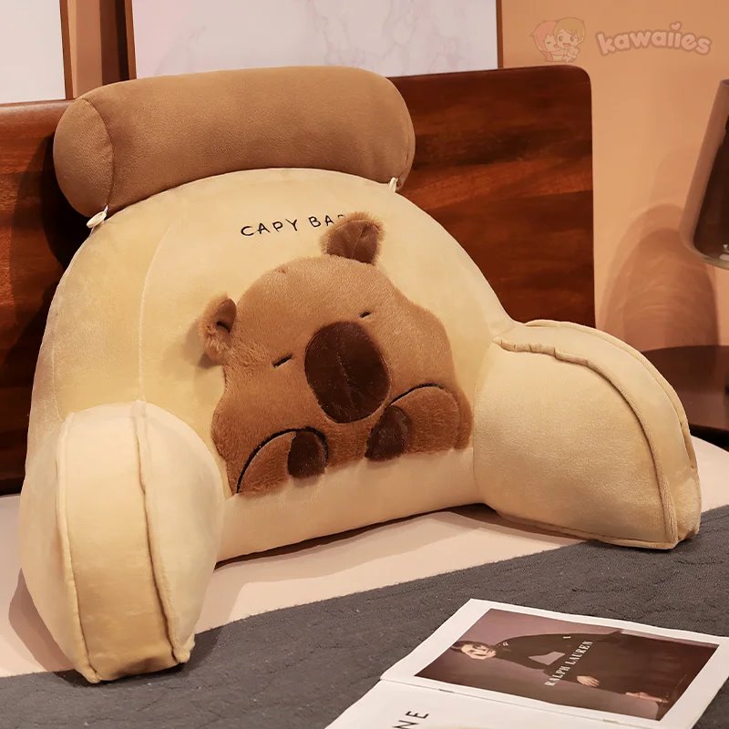 Gigantic Capybara Plush Cushion for Ultimate Back Support
