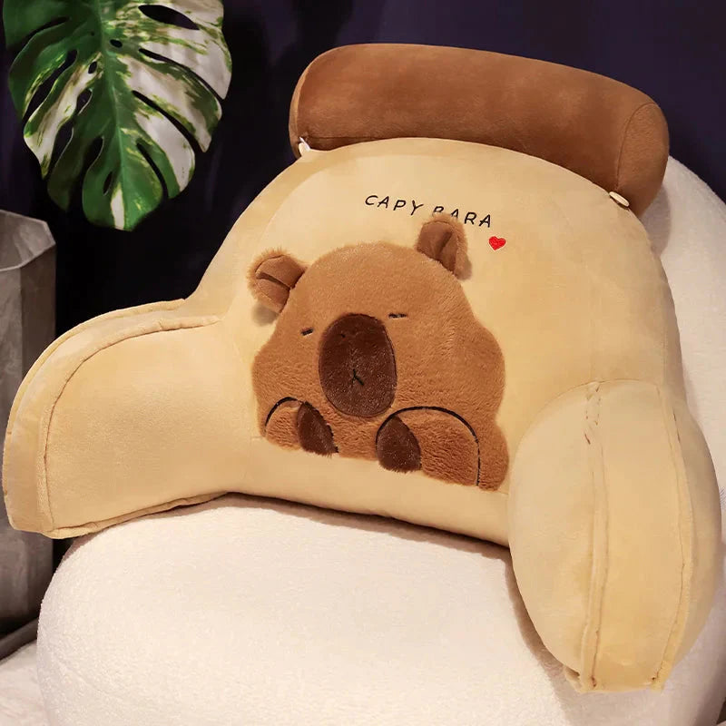 Gigantic Capybara Plush Cushion for Ultimate Back Support