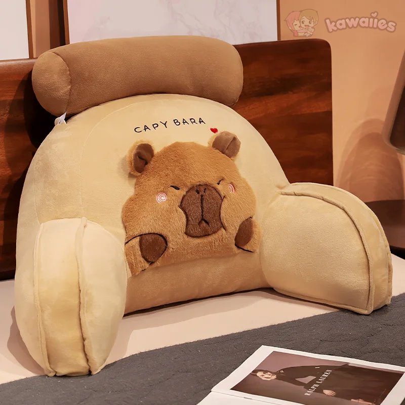 Gigantic Capybara Plush Cushion for Ultimate Back Support