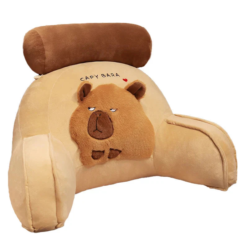 Gigantic Capybara Plush Cushion for Ultimate Back Support