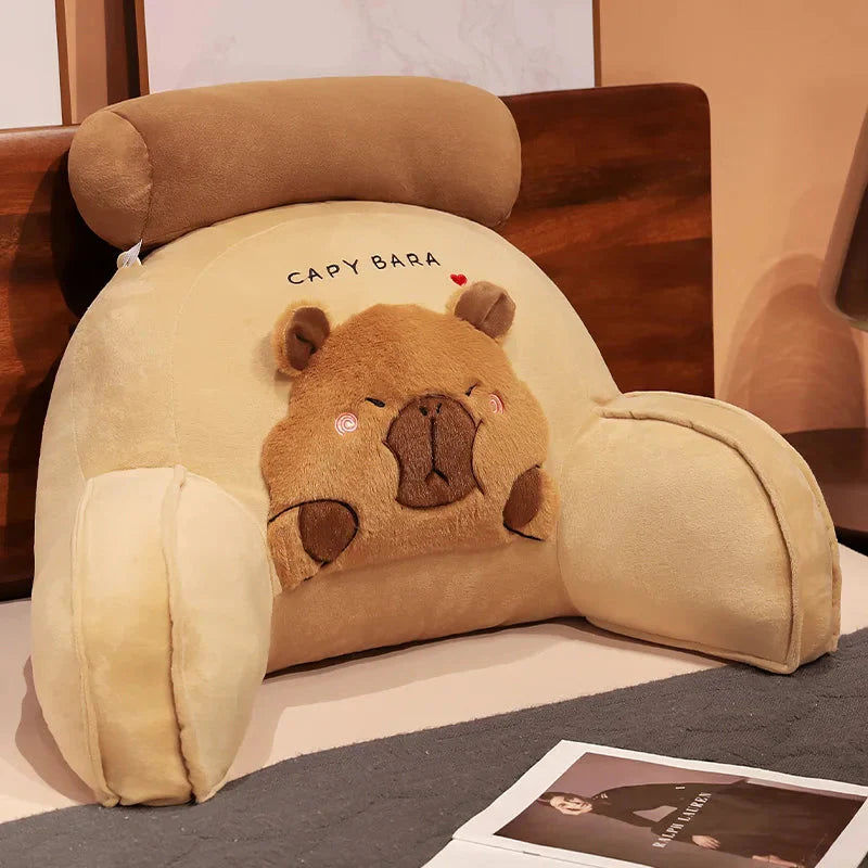 Gigantic Capybara Plush Cushion for Ultimate Back Support