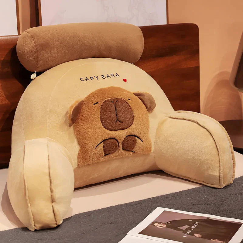 Gigantic Capybara Plush Cushion for Ultimate Back Support