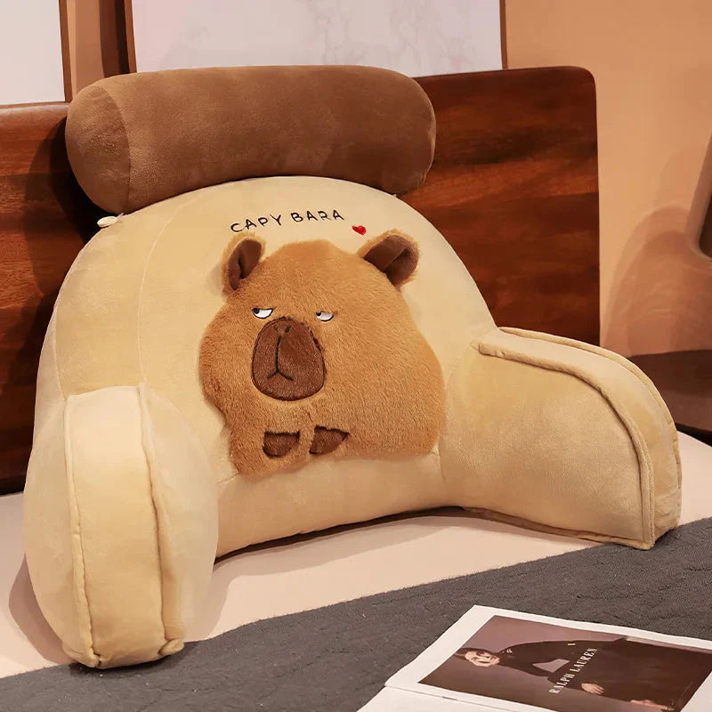 Gigantic Capybara Plush Cushion for Ultimate Back Support