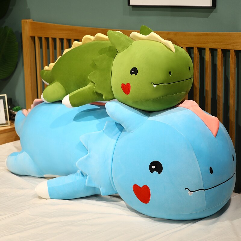 Adorable Oversized Colorful Dragon Plushies