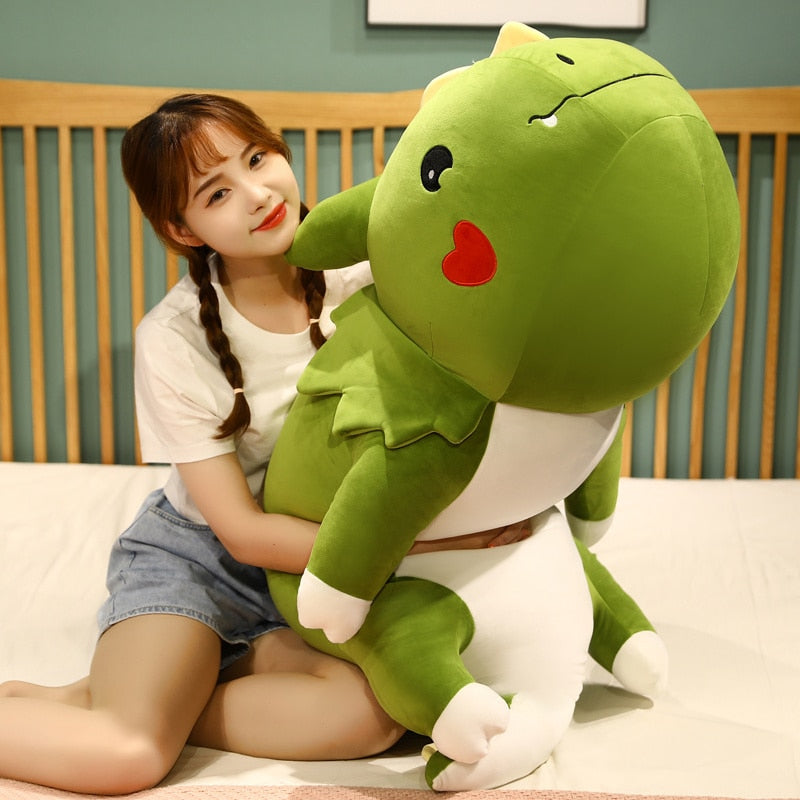 Adorable Oversized Colorful Dragon Plushies