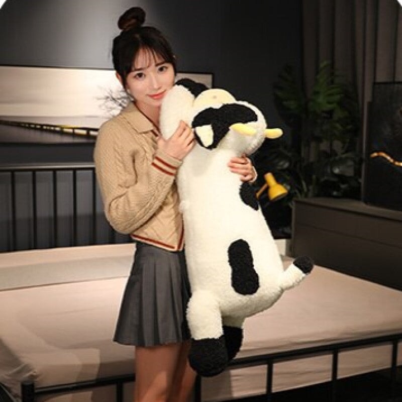 Adorable Giant Fluffy Milk Cow Plush Toys
