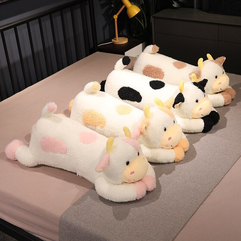 Adorable Giant Fluffy Milk Cow Plush Toys