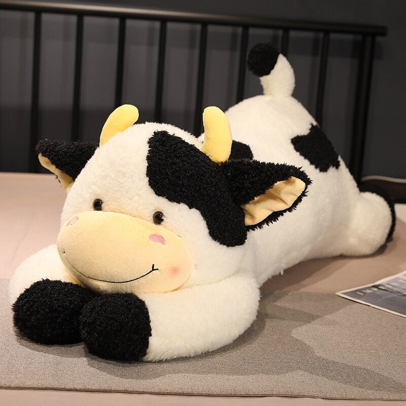 Adorable Giant Fluffy Milk Cow Plush Toys