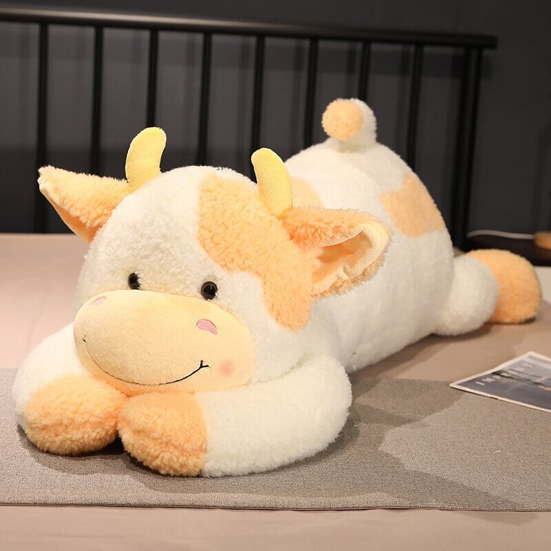 Adorable Giant Fluffy Milk Cow Plush Toys