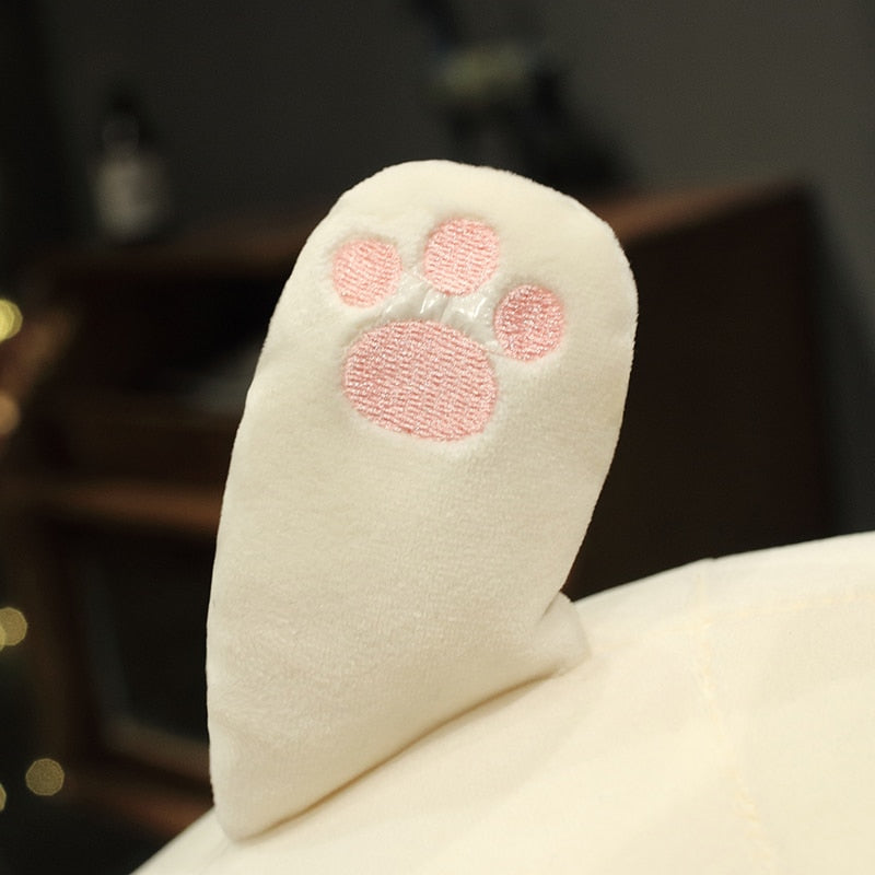 Giant Cozy Caramel Cat Stuffed Toy