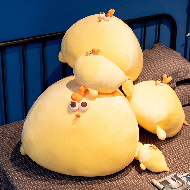 Adorable Chubby Yellow Chicken Plushie - Jaba!
