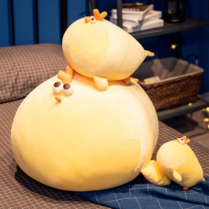 Adorable Chubby Yellow Chicken Plushie - Jaba!