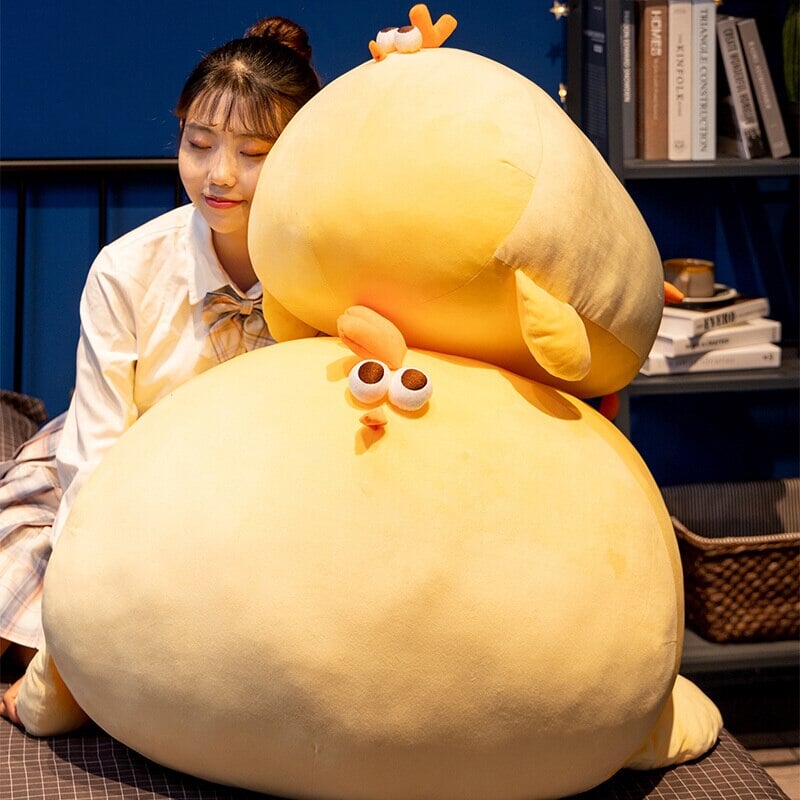 Adorable Chubby Yellow Chicken Plushie - Jaba!