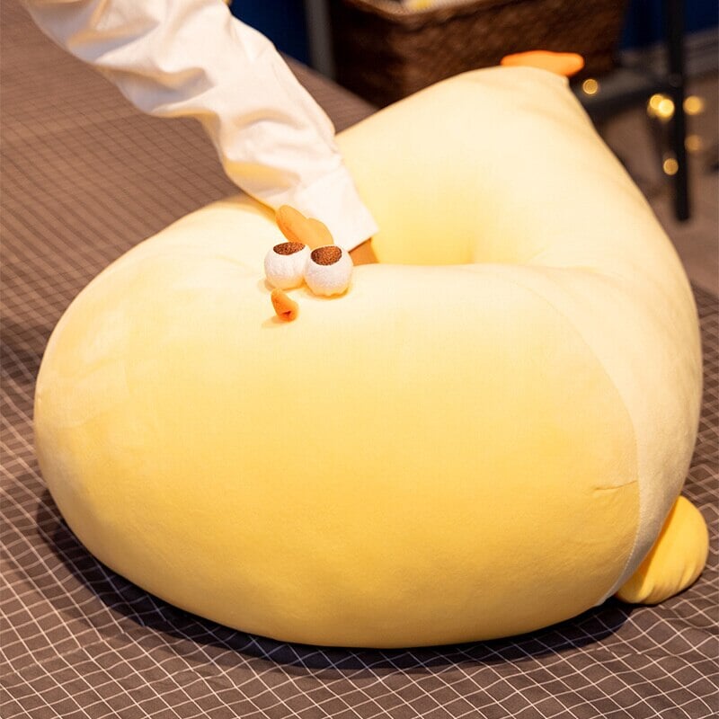 Adorable Chubby Yellow Chicken Plushie - Jaba!