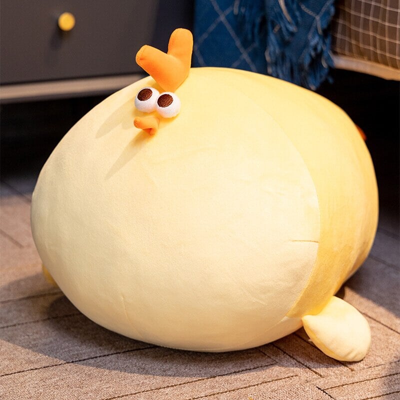 Adorable Chubby Yellow Chicken Plushie - Jaba!
