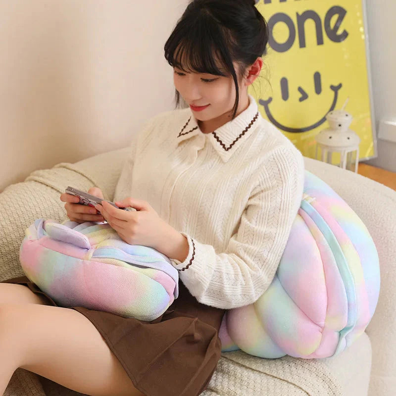 Adorable Jeju the Pig Plushie Snuggled in a Cozy Shell