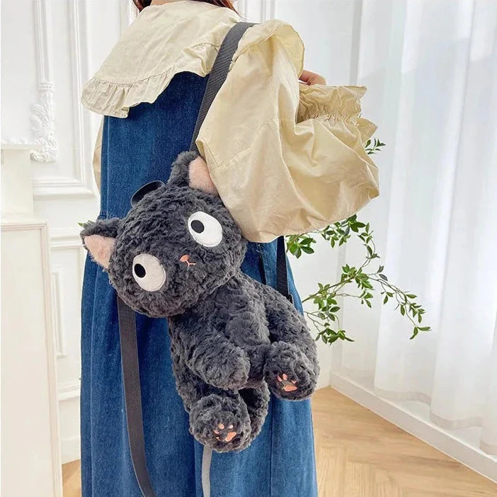 Adorable Jiji the Cat Plush Backpack for Cat Lovers!