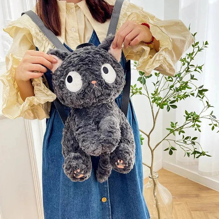 Adorable Jiji the Cat Plush Backpack for Cat Lovers!