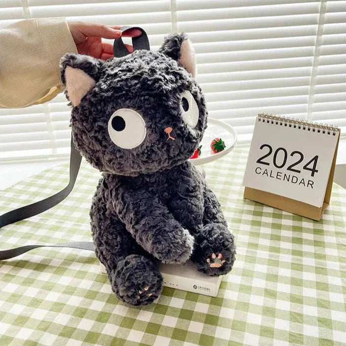 Adorable Jiji the Cat Plush Backpack for Cat Lovers!