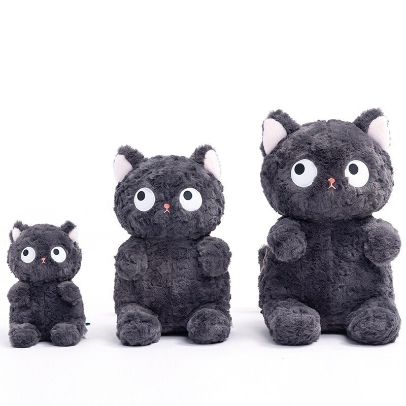 Adorable Jiji the Fluffy Black Cat Plush Toy | Act Fast - Limited Stock Available!