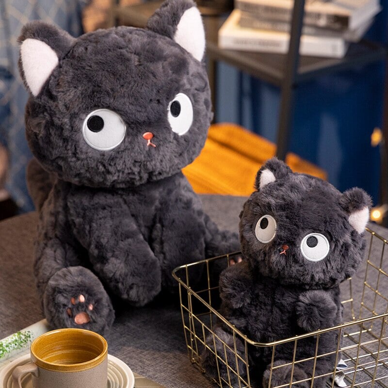 Adorable Jiji the Fluffy Black Cat Plush Toy | Act Fast - Limited Stock Available!