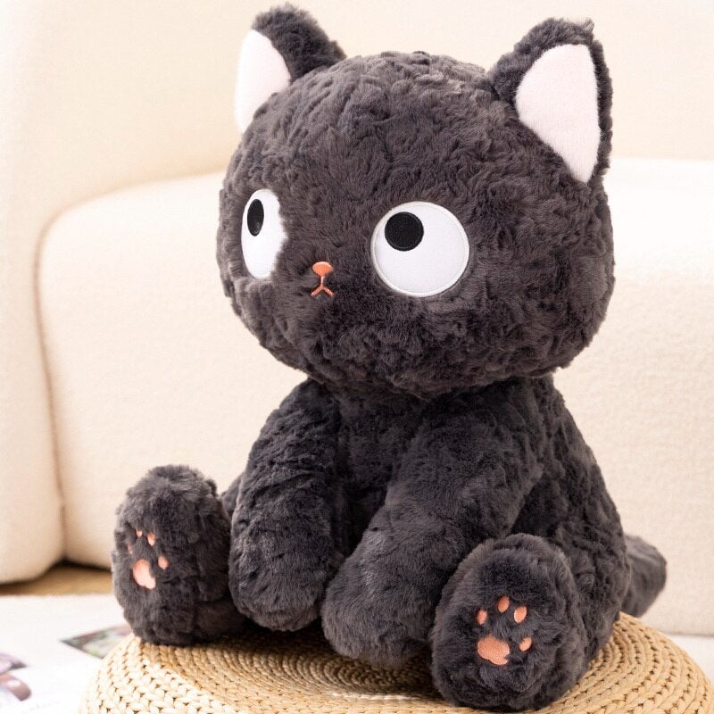 Adorable Jiji the Fluffy Black Cat Plush Toy | Act Fast - Limited Stock Available!