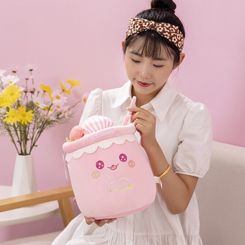 Deliciously Fun Juicy Fruity Bubble Tea Plushie Collection