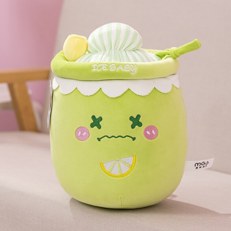 Deliciously Fun Juicy Fruity Bubble Tea Plushie Collection