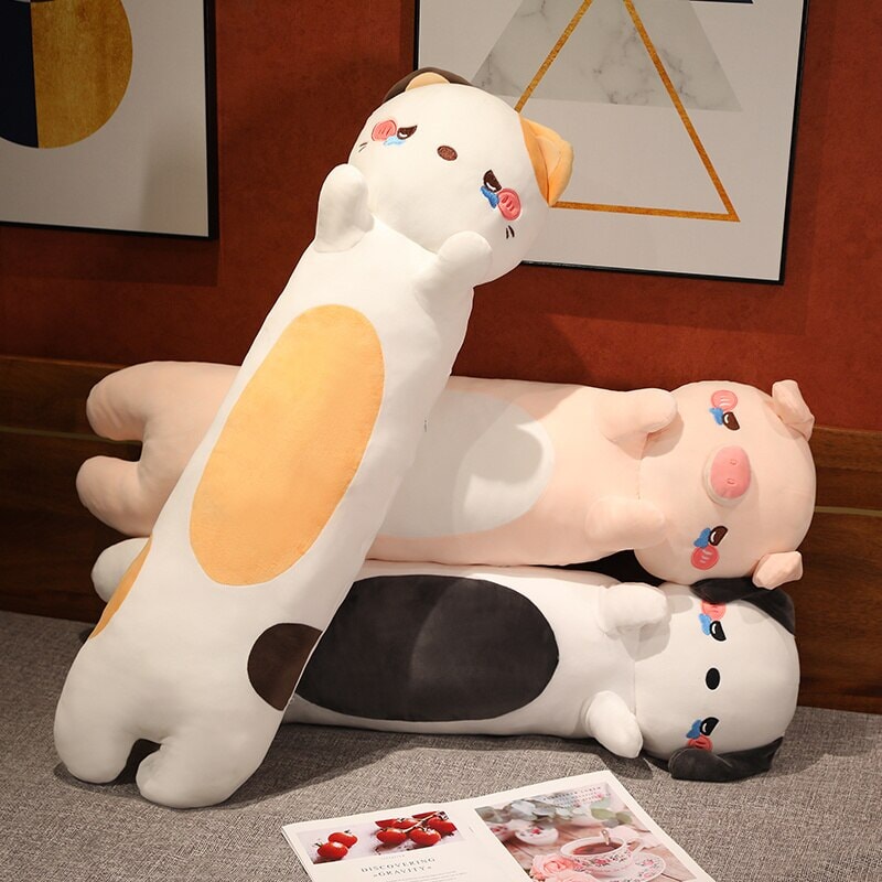 Adorable 100cm Soft and Cozy Plushie Collection of Dogs, Cats, and Pigs