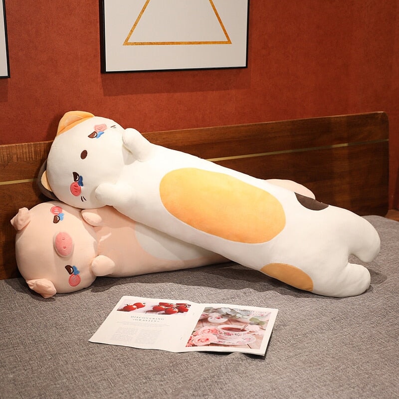 Adorable 100cm Soft and Cozy Plushie Collection of Dogs, Cats, and Pigs