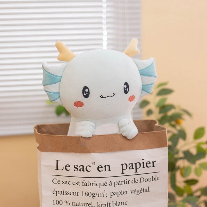 Adorable Kawaii Axolotl Dragon Stuffed Animal