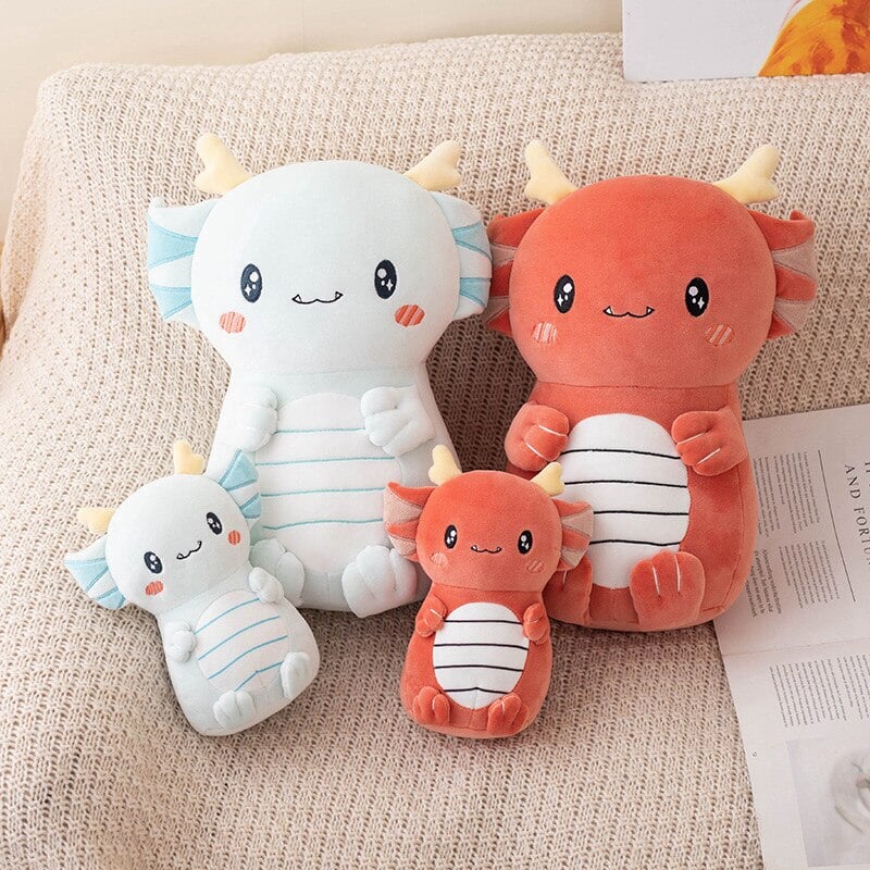 Adorable Kawaii Axolotl Dragon Stuffed Animal