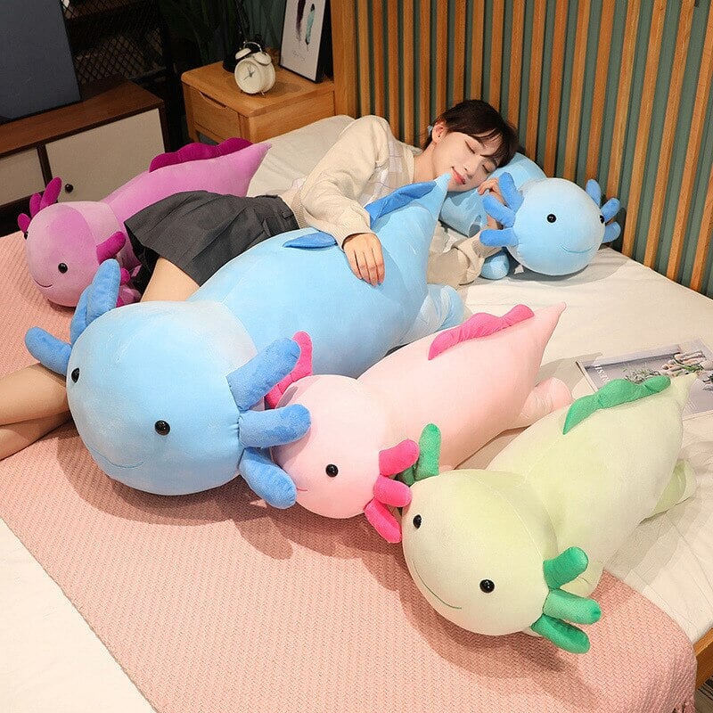 Adorable Kawaii Axolotl Salamander Plush Family