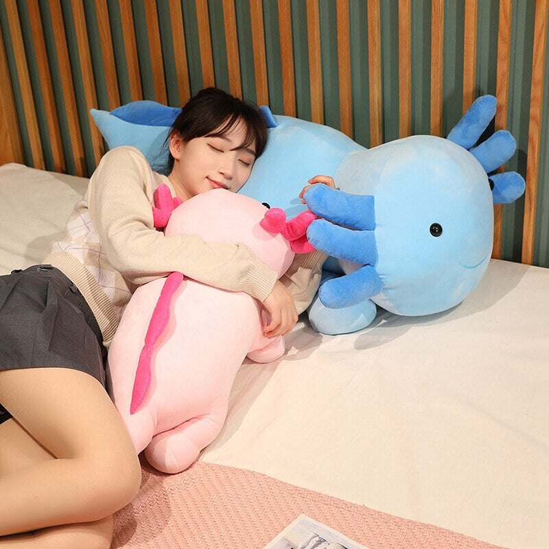 Adorable Kawaii Axolotl Salamander Plush Family