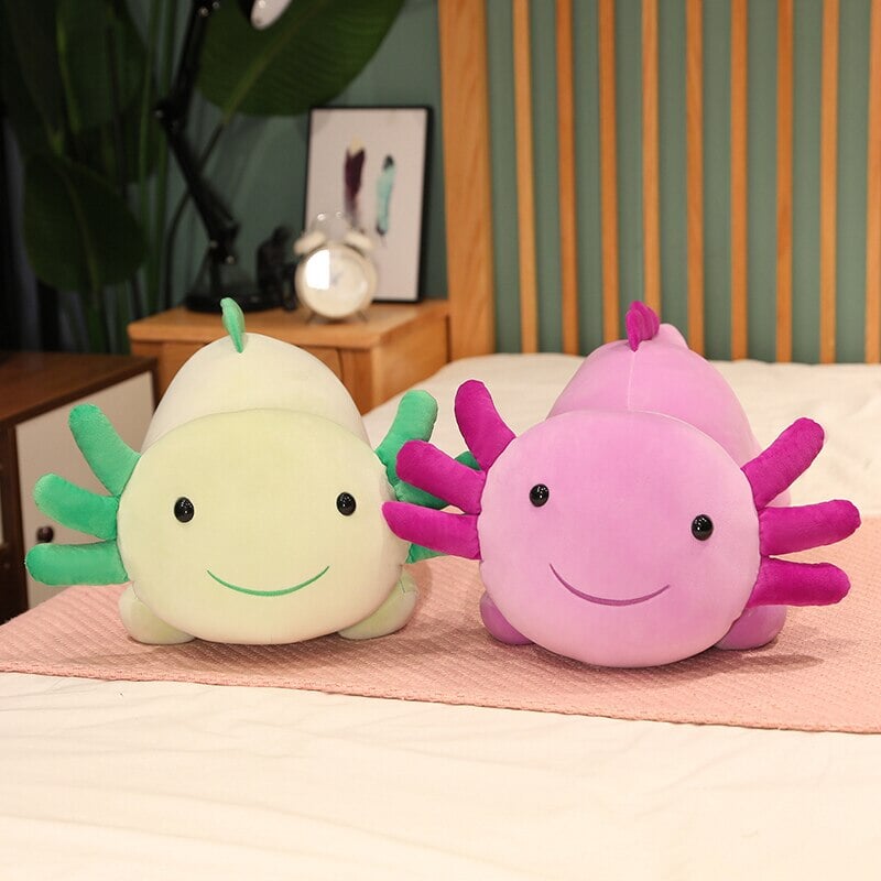Adorable Kawaii Axolotl Salamander Plush Family