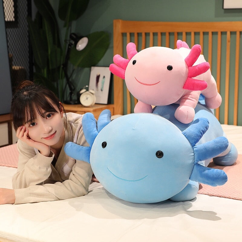 Adorable Kawaii Axolotl Salamander Plush Family