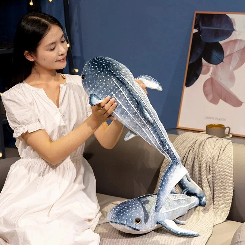 Adorable Kawaii Blue Whale Shark Plush Toy