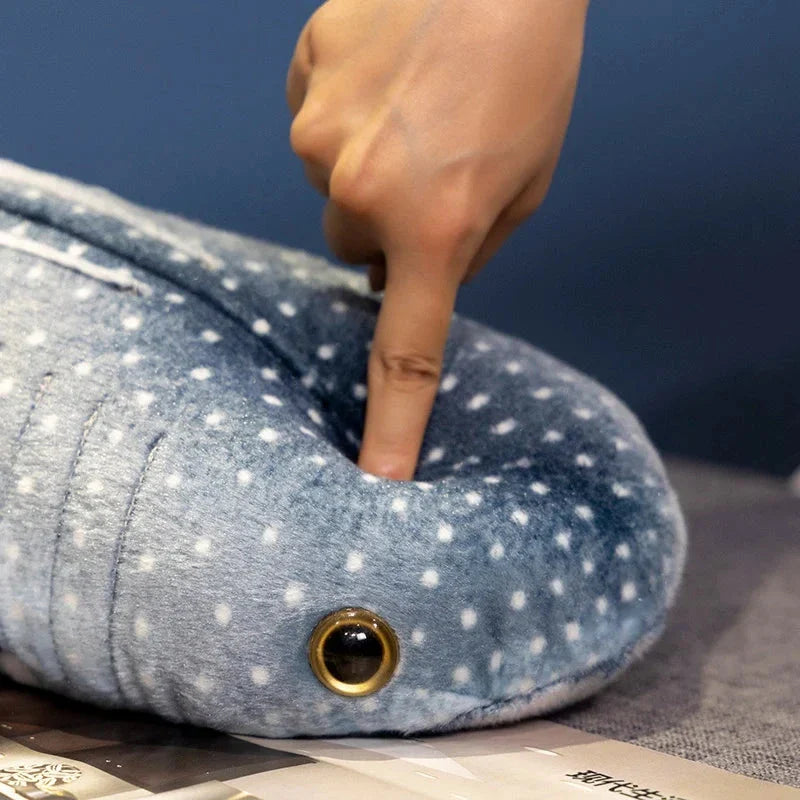 Adorable Kawaii Blue Whale Shark Plush Toy