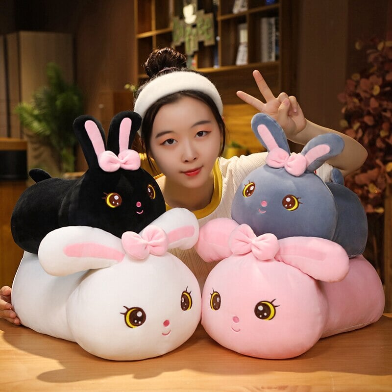Adorable Kawaii Bunny Long Plush Pillow