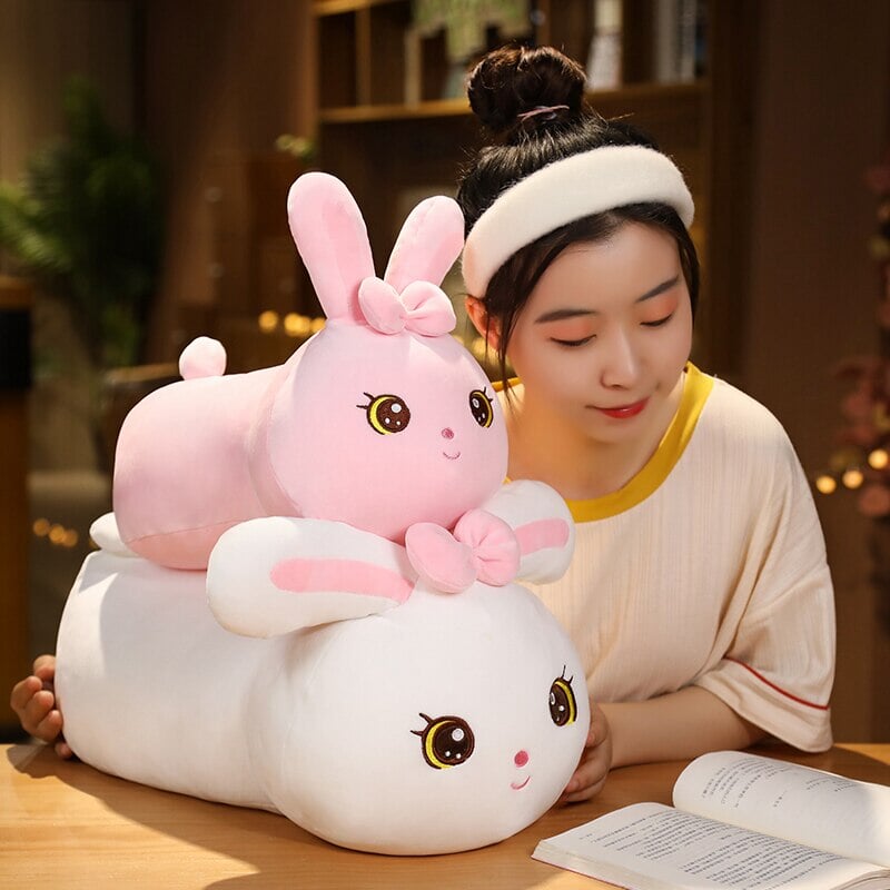 Adorable Kawaii Bunny Long Plush Pillow