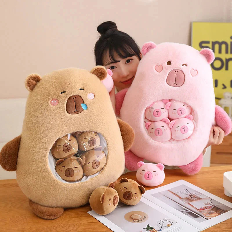 Adorable Kawaii Capybara Candy Bag Plush Toy