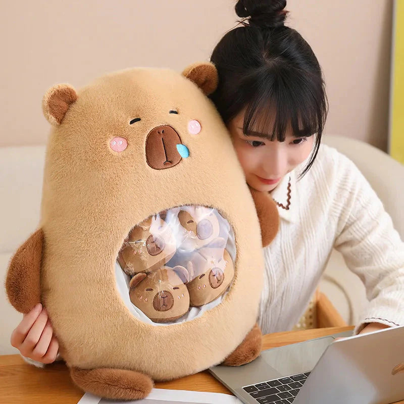 Adorable Kawaii Capybara Candy Bag Plush Toy