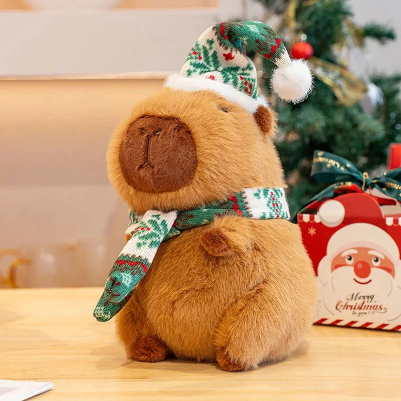 Adorable Kawaii Capybara Plushies for a Festive Christmas Celebration!