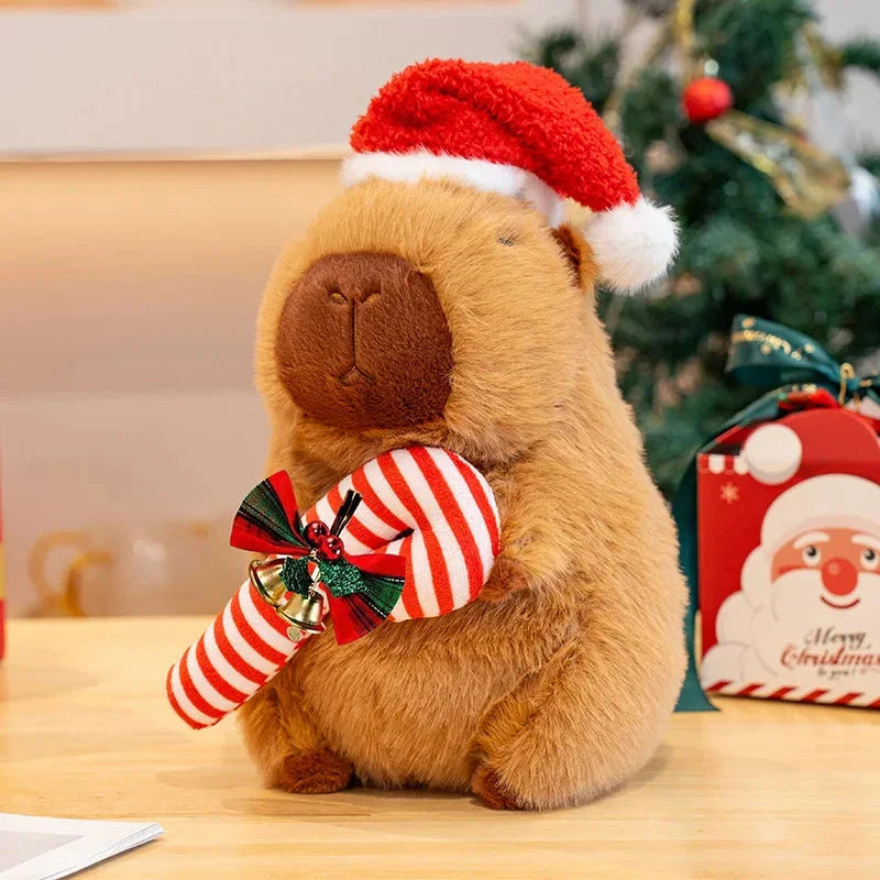 Adorable Kawaii Capybara Plushies for a Festive Christmas Celebration!
