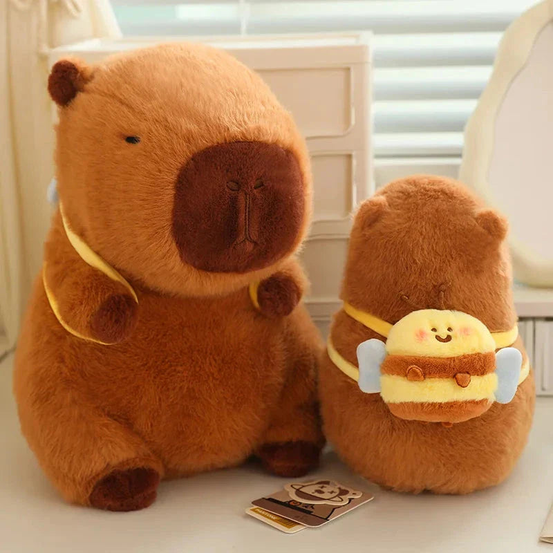 Adorable Kawaii Capybara Plush with Stylish Backpack Collection