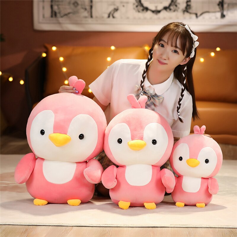 Adorable Kawaii Chibi Penguin Plushie Trio