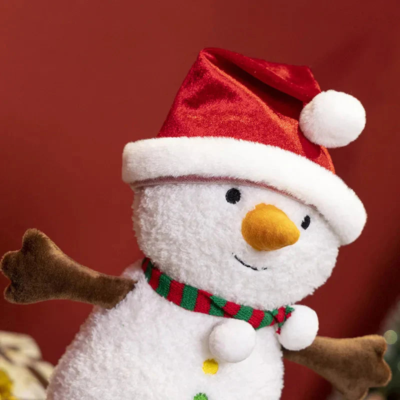 Adorable Kawaii Christmas Snowman & Gingerbread Man Plush Toys